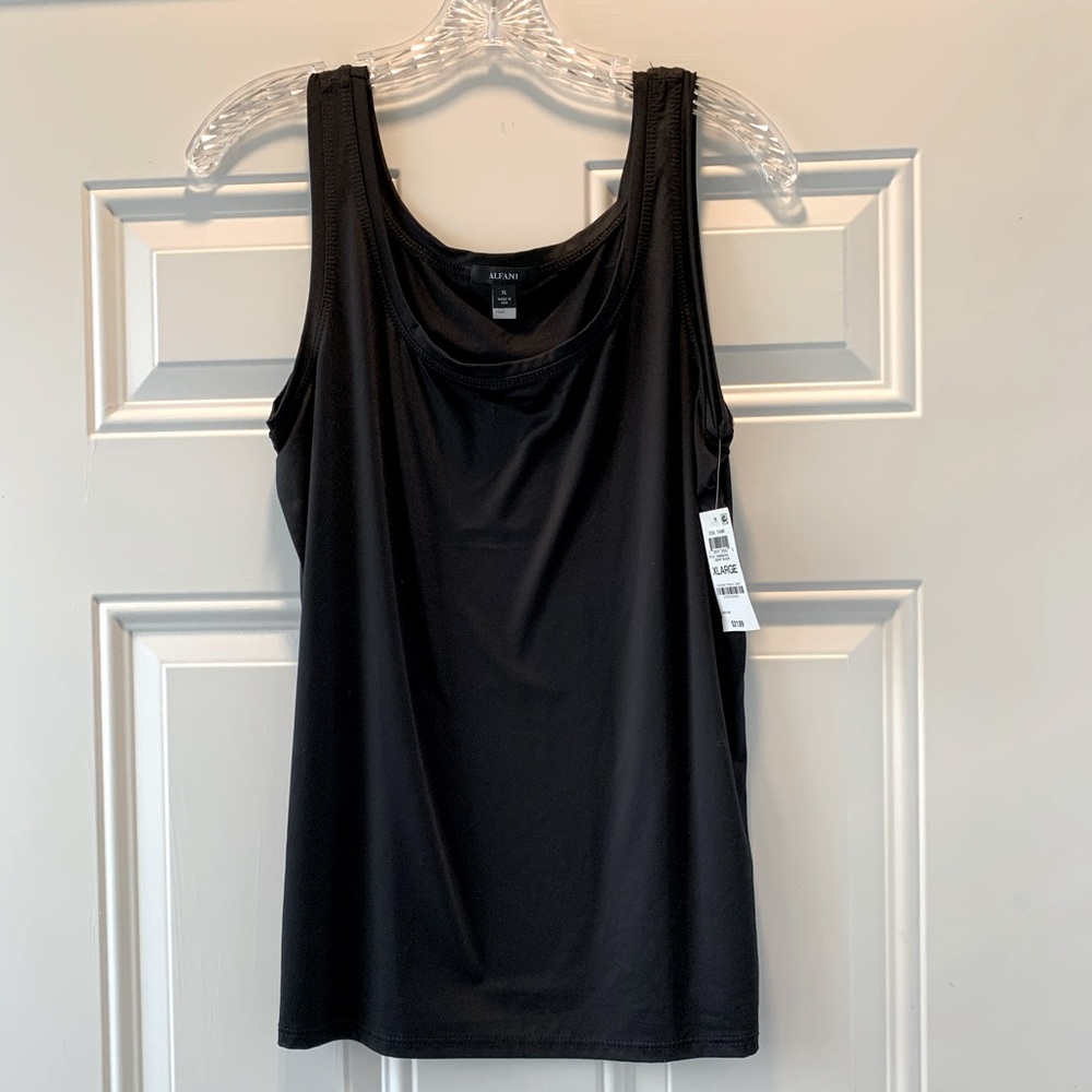 NWT Alfani Ebony Black Dressy Tank!